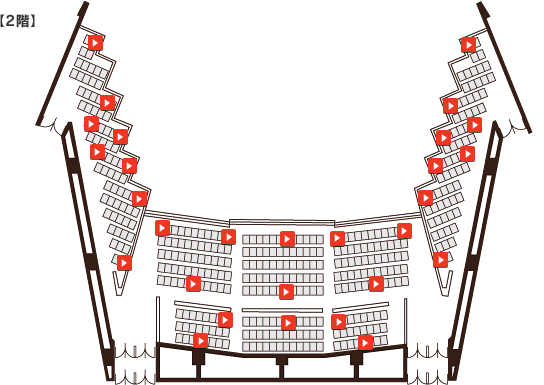 大ホール座席表　2階