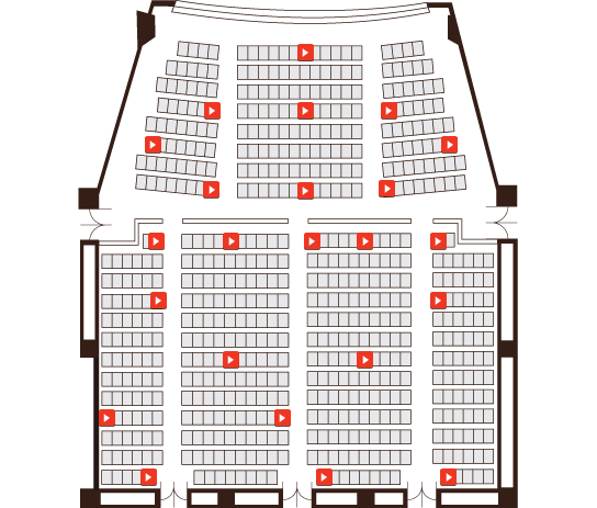 中ホール座席表